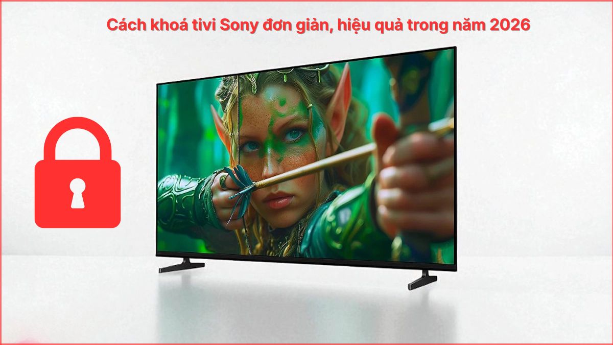 Cách khóa tivi Sony đơn giản, hiệu quả trong năm 2026